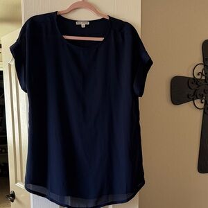 Women's Navy Blue Top